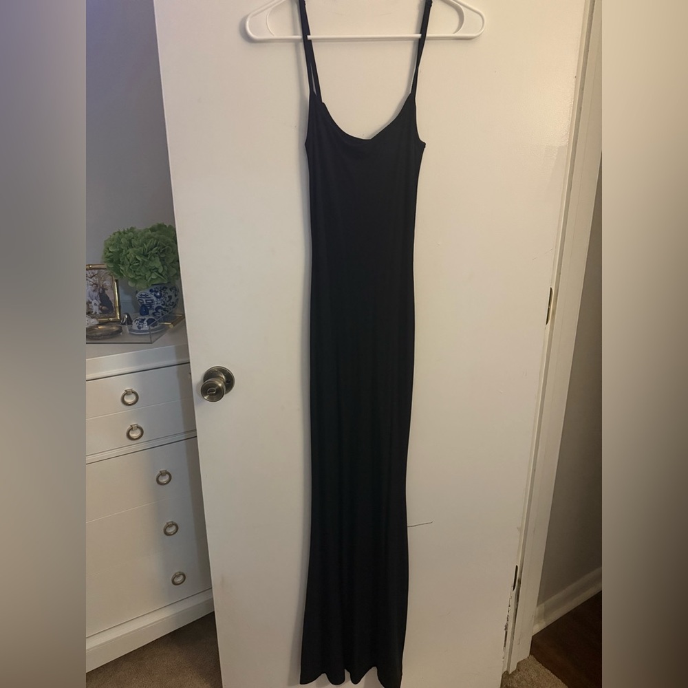 SKIMS Black Maxi Slip Dress - Picture 2 of 3
